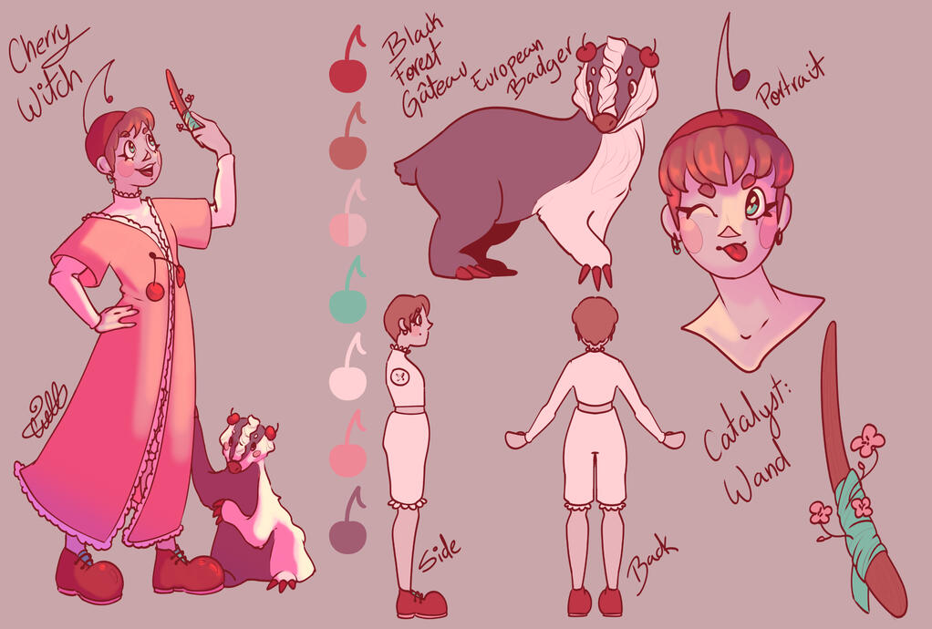 Cherry Witch - Character Design