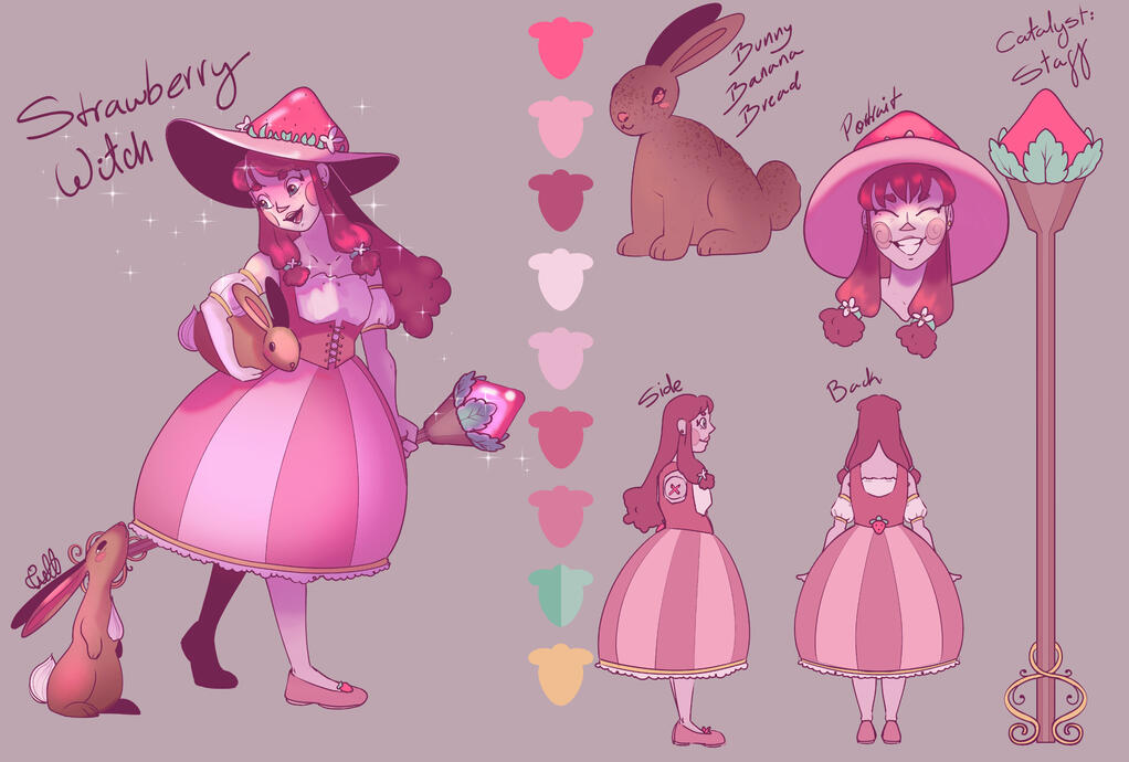 Strawberry Witch - Character Design